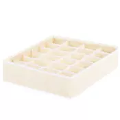 springos Bež škatla s 24 predelki za shranjevanje spodnjega perila, (21635081)