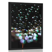 Plakat kaplja vode na regratu - 30x45 white