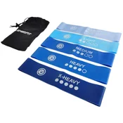 Set odpornih gum za vadbo 5v1 ENERO FIT
