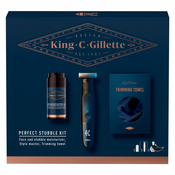 Gillette King C. poklon paket bežicni trimer, losion 100 ml + rucnik