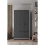Hanah Home Ormar Arden 3, 97 x 182 x 44 cm, Antracit