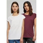 Womens T-shirtUrban Classics - 2 packs white/cherry
