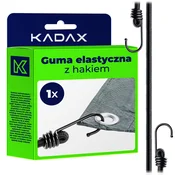 KADAX elastična gumijasta vrv s kovinskim kavljem 109 cm za pritrditev ponjav za prtljago, (5000362383)