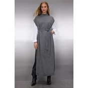 Trendyol Modest Ženska haljina Tctaw24Uv00038, Tamnosiva