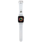 Karl Lagerfeld KLAWLSLKNH Apple Watch Strap 42/44/45/49mm white 3D Rubber Karl Head (KLAWLSLKNH)
