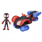 HASBRO Hasbro, Figurica Disney Junior Spidey Miles-Morales s kabrioletom 2 v 1 Techno-Racer, Modro / Rde?e, (21552548)