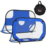 Homestar Set nogometnih golov Pop Up 123x80x80 cm modre barve