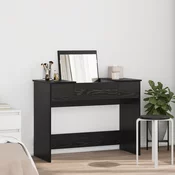 Kozmeticki stol s ladicama Crni hrast 100 x 45 x 76 cm