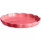 EMILE HENRY pekač za pito Madeleine, keramika, roza, premer 31x4 cm, 1,7 l