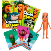 Italian Brainrot - Assorted Figure + 3 Collectable Cards