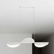 FLOS Almendra Linear LED-visoka svetilka s 3 žarnicami, bela - Dnevna soba/jedilnica - Dizajn - Kovina