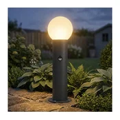 Kanlux 46084 - Zunanja svetilka s senzorjem STONO 1xE27/15W/230V 50 cm IP65 antracit