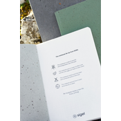 Sigel sigel zvezek Re-Up, DIN A5, kvadrat, svetlo siv, (21655039)
