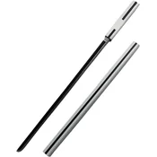 Nikcorp Katana meč za cosplay 95 cm s nožnico | Varen rekvizit iz PU pene za pust, noč čarovnic, LARP in anime kostume