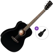 Cort L60 Basic SET Black Gloss Akustična kitara Jumbo