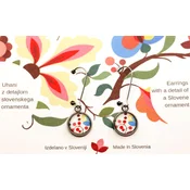 Uhani slovenski ornament Jože Karlovšek