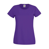 Purple Lady fit Womens T-shirt Original Fruit of the Loom