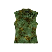Desigual Top cijansko modra/oliva