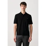 Calvin Klein pletena polo majica moška z viskozo