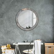 tulup.si Okroglo okrasno ogledalo Vintage beton fi 80 cm