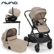 nuna® otroški voziček 4v1 demi™ next z rolko + arra™ flex cosmopolitan collection + isofix baza next