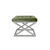Lessentiel Maison Tabure 50x42x40cm, Srebrno-Bordo