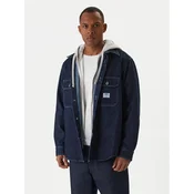 HUGO Jeans srajca Ebolt 50556349 Mornarsko modra Oversize