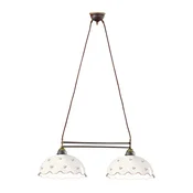 Kolarz 731.82.161 - Luster na sajli NONNA 2xE27/75W/230V cvetni motiv, ružicasto-zlatna