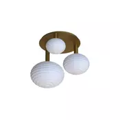 Eglo 300498 - Pritrdljiv stropni lestenec ERCALTO 3xE27/25W/230V v zlati barvi