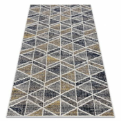 eoshop Sodobna preproga MUNDO D7891 rombi, trikotniki 3D zunanja siva/bež ( - Velikost: 140x190 cm)