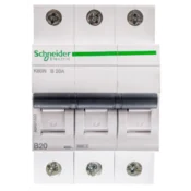 Schneider Odklopnik 3P B 20A 6kA AC K60N Acti9 A9K01320