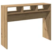 Vidaxl Konzolna mizica artisan hrast 105x30x80 cm inženirski les