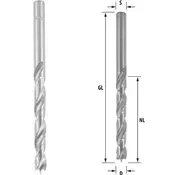 ENT spiralni sveder za les, dolžine 122 mm, o svedra 9 mm