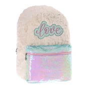 PLAY Pop fashion Ranac za devojcice, Love plush, Bež