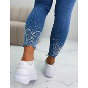 BUTTERFLY jeans z visokim pasom