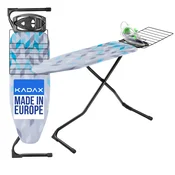 KADAX likalna deska 120x42 cm z držalom za likalnik, široka mizna plošča, zložljiva polica, (5000351463)