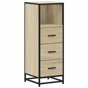 Vidaxl Kopalniška omarica sonoma hrast 35x37,5x100 cm inženirski les