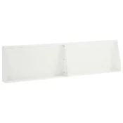 vidaXL Zadrževanje stene 2 kos 80 x 12 x 50 cm Jeklo Bela