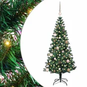Umjetno predsvijetljeno božicno drvce Zelena 150 cm PVC i metal