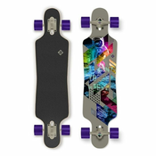 LONGBOARD STREET SURFING CURVE DT FREERIDE 39 black-silver-violet