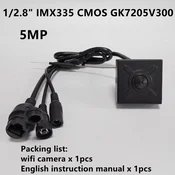 KJB Mini Wi-Fi IP kamera z zvokom, 5 MP IMX335, objektiv 2,8 mm