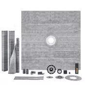 VEVOR Komplet za prho JQ-7272A 1828x1828x32 mm siva