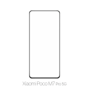 FixPremium FullCover Glass - Kaljeno steklo za Xiaomi Poco M7 Pro 5G