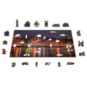Wooden city - Puzzle Amsterdam by Night - 150 kosov