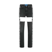 KARL LAGERFELD JEANS Kavbojke črn denim/bela