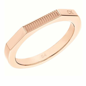 Calvin Klein Modni fasetirani bronasti prstan 35000189 (Obseg 52 mm)