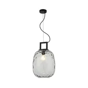 Luster na sajli LUCY 1xE27/40W/230V u dimnoj crnoj boji