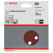 BOSCH Brusni list C430, pakovanje od 5 komada 2608605642, 125 mm, 80