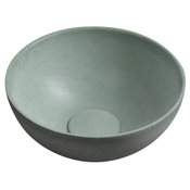 SAPHO AQUALINE Minor Beton Umyvalo, O 26cm, Zelena Mat na Desko