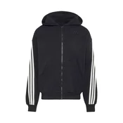 ADIDAS SPORTSWEAR Športna jopa na zadrgo Kit 3-Stripes Full-Zip črna/bela